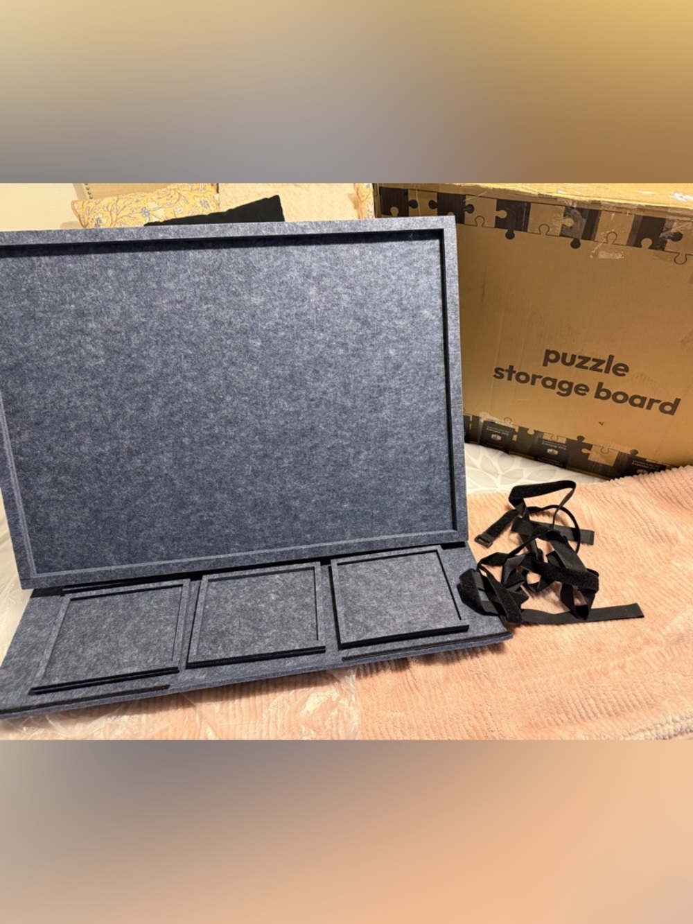 Puzzle Storage Board - Dark Gray Felt